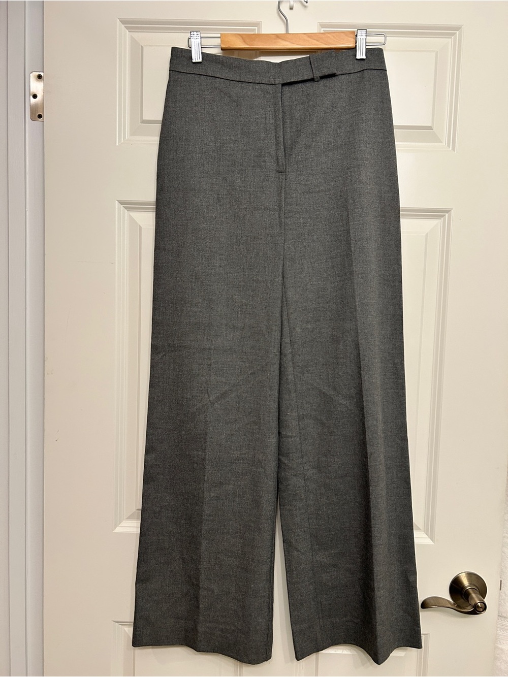 Zara Classic Wide-Leg Gray Dress Pants S